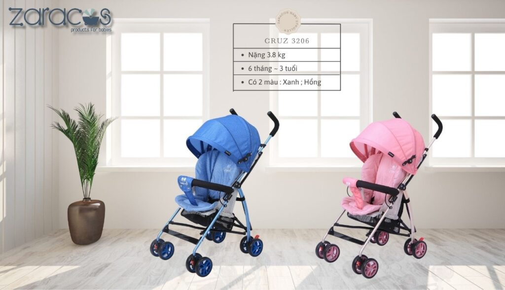 Xe Đẩy Trẻ Em Zaracos Cruz 3206 12 thong-so-zaracos-curz-3206-1