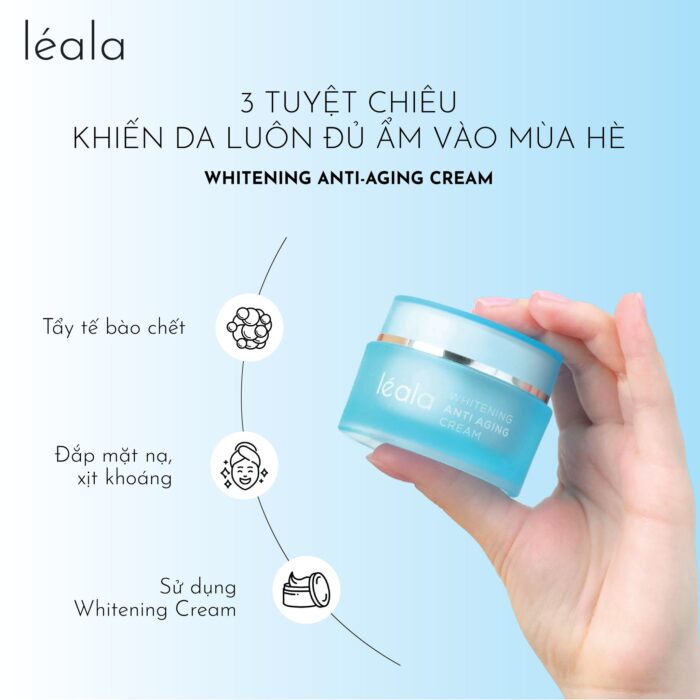 Kem Dưỡng Trắng Chống Lão Hóa WHITENING ANTI - AGING CREAM 10 WHITENING ANTI - AGING CREAM tằng cường ẩm và nuôi dưỡng da