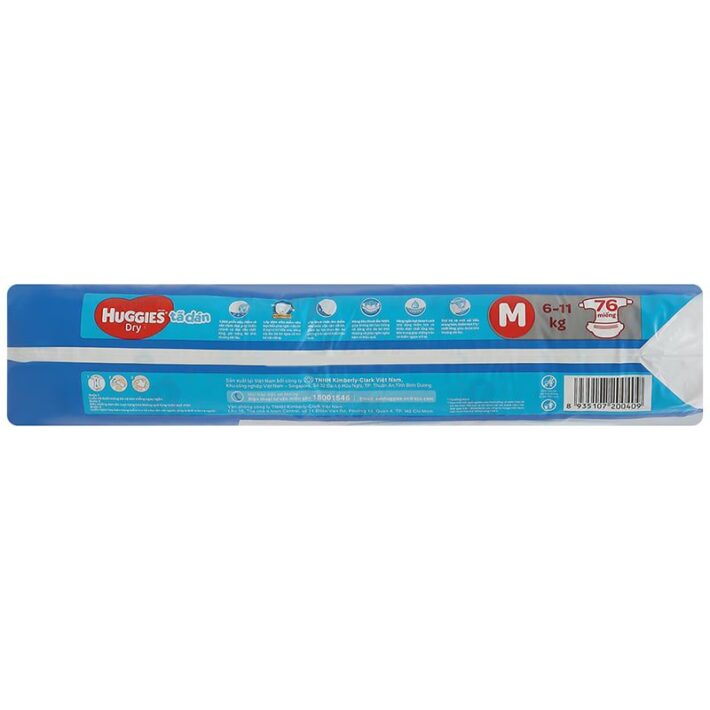 ta dan huggies dry size m 76 mieng 6 11 kg 3