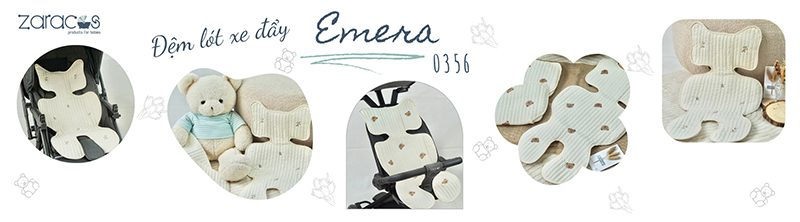 Đệm lót xe đẩy cho bé Zaracos Emera 0356 26 dem-lot-Zaracos-Emera0-0356-5