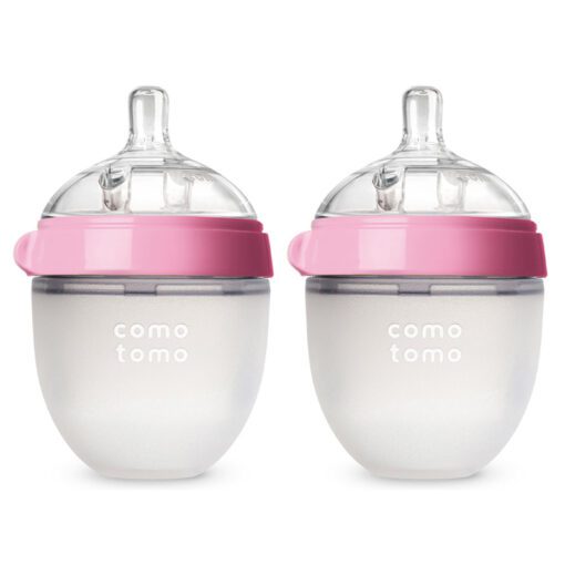 bo-hai-binh-silicone-comotomo-150ml-hong