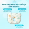 Gối lõm cho bé chất liệu cao su non chống bẹp đầu 9 goi-lom-cao-su-non-chong-bep-dau-1