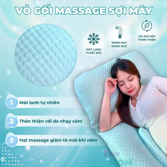 Gối bầu chữ G Easy MOM vải điều hòa hạt nổi massage, thoáng khí 7 goi-bau-chu-g-easymom-hat-massage-2