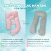 Gối bầu chữ G Easy MOM vải điều hòa hạt nổi massage, thoáng khí 8 goi-bau-chu-g-easymom-hat-massage-3
