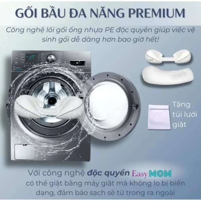 Gối bầu đa năng Easy MOM premium 2in1 vỏ sợi tre 11 goi-bau-da-nang-Easy-MOM-premium-2in1-1