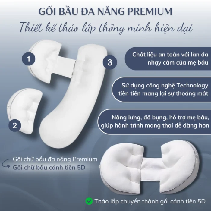 Gối bầu đa năng Easy MOM premium 2in1 vỏ sợi tre 14 goi-bau-da-nang-Easy-MOM-premium-2in1-4