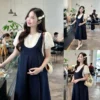 Đầm bầu Boncha công sở form yếm liền phối tay phồng xếp ly tùng trẻ trung cho mẹ mang đi làm 11 dam-bau-boncha-cong-so-form-yem-lien-phoi-tay-phong-xep-ly-01