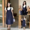 Đầm bầu Boncha công sở form yếm liền phối tay phồng xếp ly tùng trẻ trung cho mẹ mang đi làm 17 dam-bau-boncha-cong-so-form-yem-lien-phoi-tay-phong-xep-ly-08