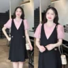 Đầm bầu Hadi công sở cotton lạnh phối cổ voan tơ tay bí 7 dam-bau-hadi-cong-so-tron-chat-cotton-lanh-03