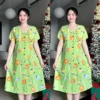 Đầm bầu vải tôn thái gài cúc form suông cho mẹ bầu suốt thai kì 15 dam-bau-vai-ton-thai-gai-cuc-form-suong-06