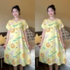 Đầm bầu vải tôn thái gài cúc form suông cho mẹ bầu suốt thai kì 17 dam-bau-vai-ton-thai-gai-cuc-form-suong-08