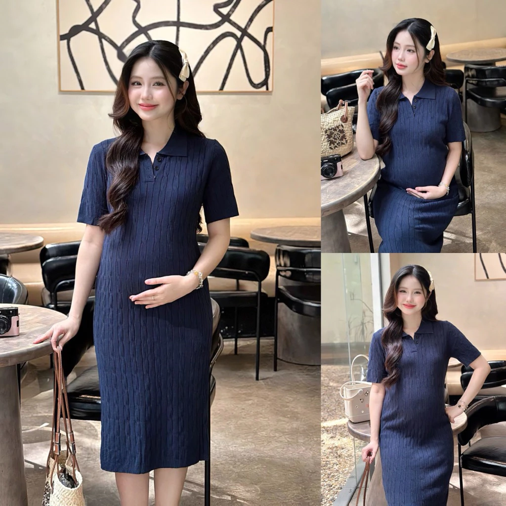 Đầm thun polo len vặn thêu ngựa cổ sơ mi form suông co giãn 5 dam-thun-polo-len-van-theu-ngua-co-so-mi-form-suong-gon-dang-co-gian-05