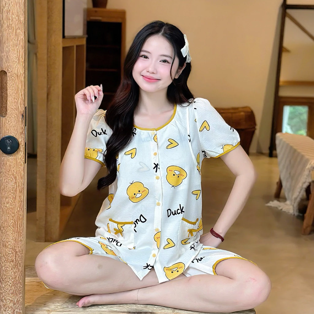 EVERMOM l Đồ bộ bầu B5 LỮNG XỐP VIỀN chất xốp Hàn nhẹ mát phối viền nơ túi xinh xắn 5 do-bo-bau-b5-lung-xop-vien-chat-xop-han-nhe-mat-05