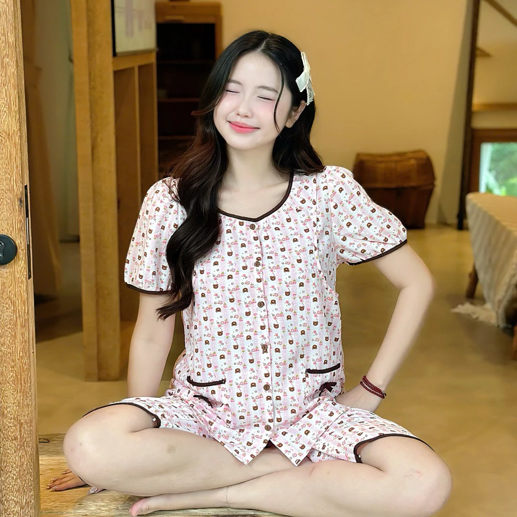 EVERMOM l Đồ bộ bầu B5 LỮNG XỐP VIỀN chất xốp Hàn nhẹ mát phối viền nơ túi xinh xắn 24 do-bo-bau-b5-lung-xop-vien-chat-xop-han-nhe-mat-06