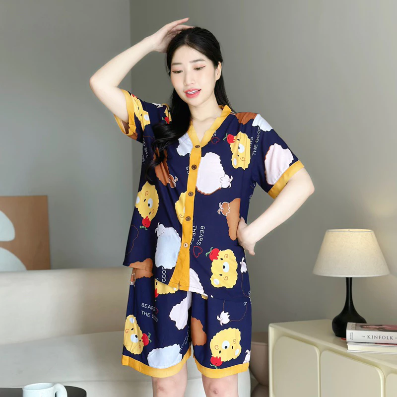 Đồ bộ bầu Evermom đùi tôn 2 da Thái phối màu gài cúc 1 do-bo-bau-dui-ton-hai-da-thai-phoi-mau-gai-cuc-09