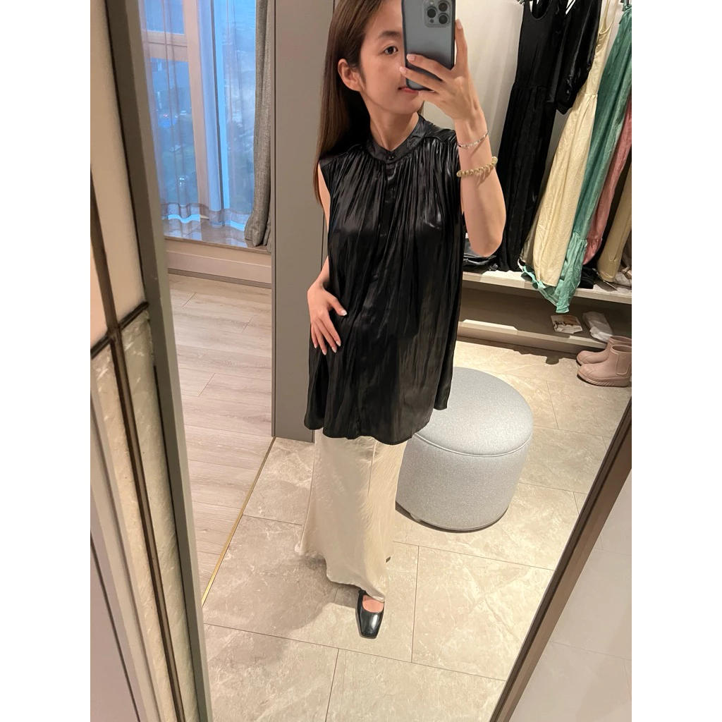 Áo bầu lụa bóng BAOBAO MOM xếp ly dáng A sát nách 7 ao-bau-lua-bong-baobao-mom-xep-ly-dang-a-sat-nach-06