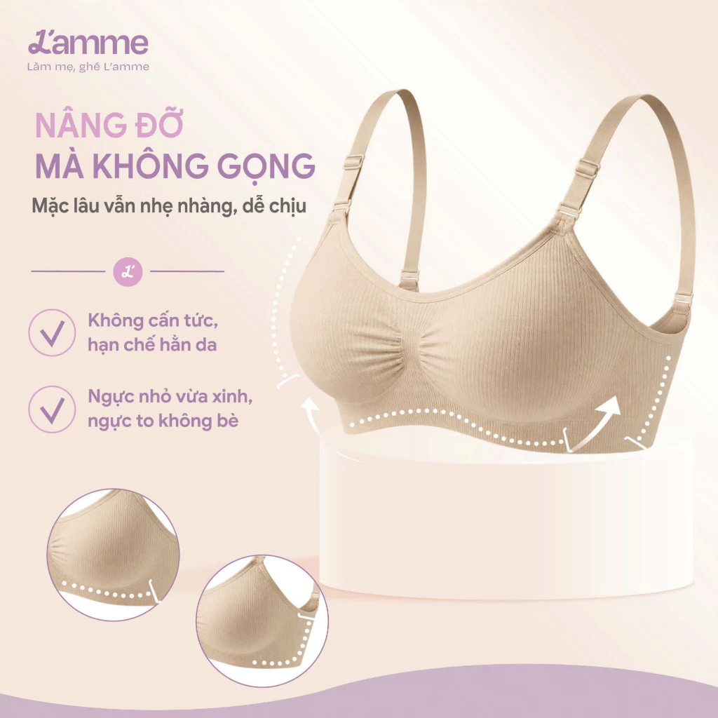 Áo lót bầu và cho con bú L'AMME A2 không gọng 4 ao-lot-bau-va-cho-con-bu-l-amme-a2-khong-gong-03