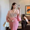 Đầm bầu BAOBAO MOM xếp ly công sở chất thun lò xo 10 dam-bau-baobao-mom-xep-ly-cong-so-chat-thun-lo-xo-04