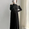 Váy Bầu BAOBAO MOM Đông Cao Cấp 856 Trễ Vai Len Thu Thiết Kế Sang Trọng Tôn Dáng - đồ bầu 19 vay-bau-baobao-mom-856-tre-vai-len-thu-dong-sang-trong-09
