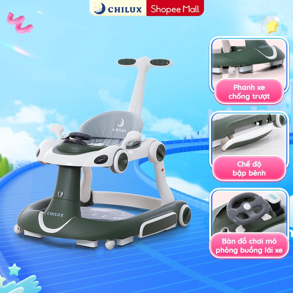 Xe tập đi chữ U Chilux Walk V – đa năng, chỉnh chiều cao, có đèn nhạc 1 xe-tap-di-chu-u-chilux-walk-v-da-nang-01